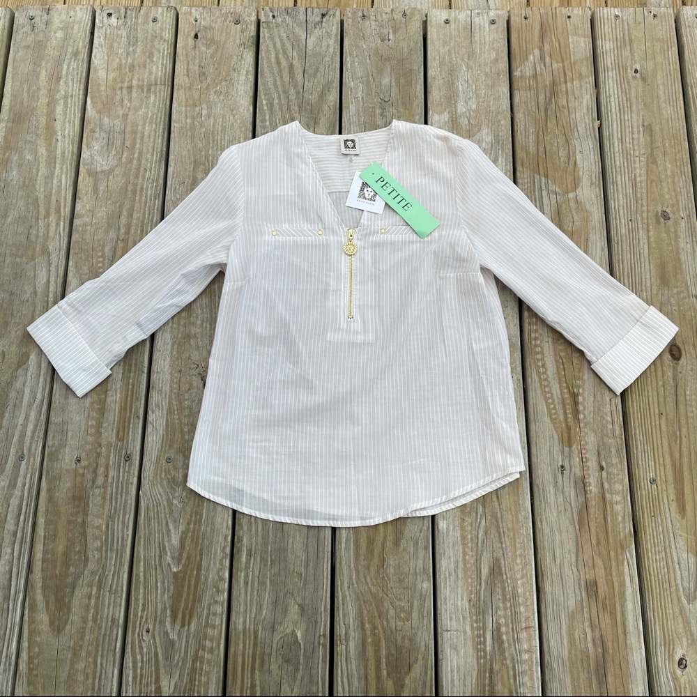 Anne Klein Oyster Shell Top